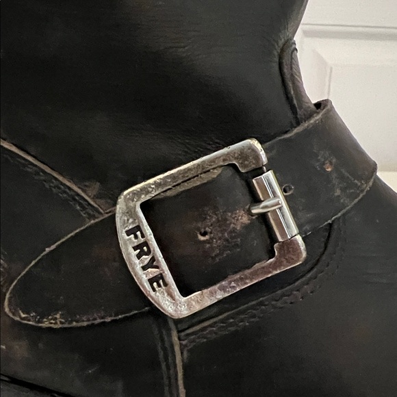 Frye Veronica Shortie Boot Black Stone Wash Size 10 - Picture 8 of 10